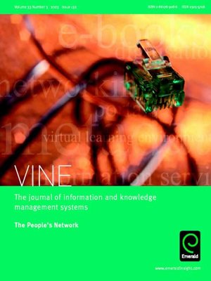cover image of VINE, Volume 33, Issue 3